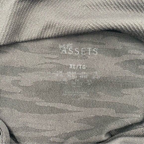 Assets by Sara Blakely Athletic Leggings Gray Camo High Rise Active Pant Size XL - Picture 5 of 7
